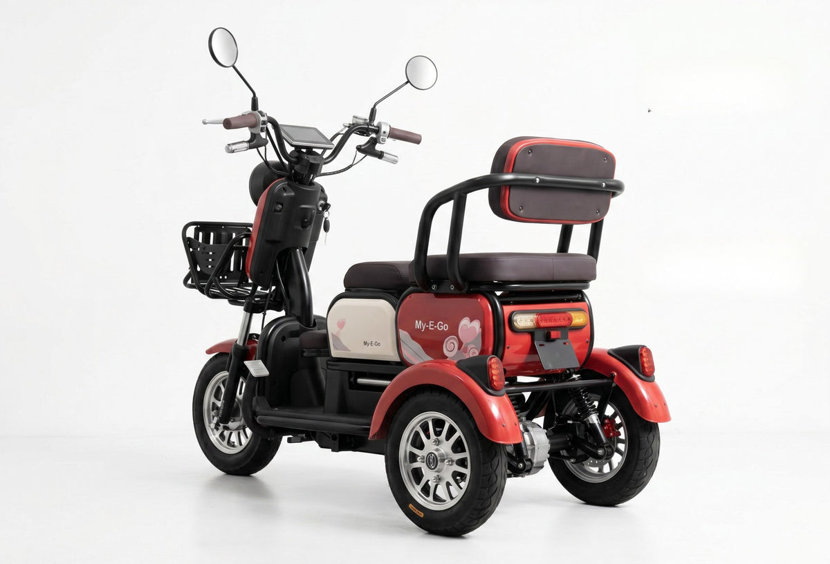 Triciclo Confort 1000W – Vista traseira