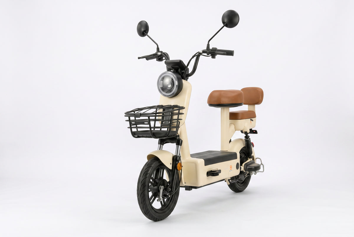 JE-8b – Vista frontal com farol LED circular