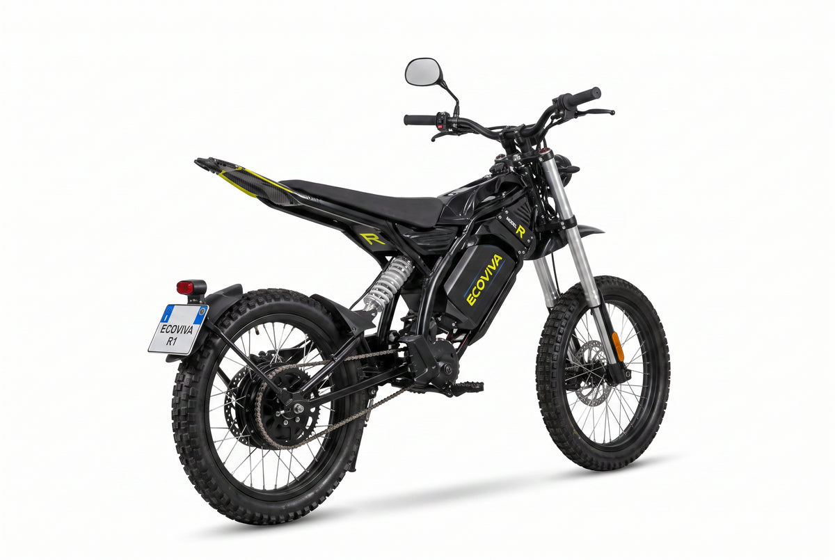 JE-20 – Vista traseira 3/4 com amortecedor duplo