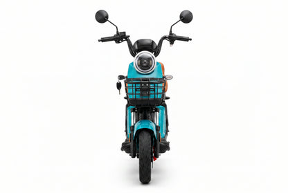JE-2 – Vista frontal com farol LED circular
