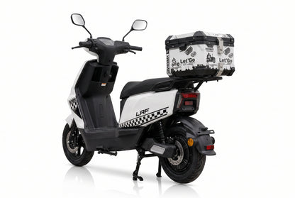 LAF Visionary Scooter – Vista traseira com baú
